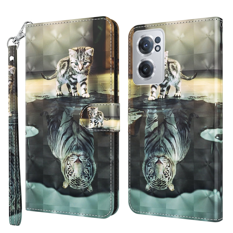 Modello di pittura 3D TPU + custodia per telefono in pelle PU, For OnePlus Nord N200 5G, For OnePlus Nord CE 2 5G