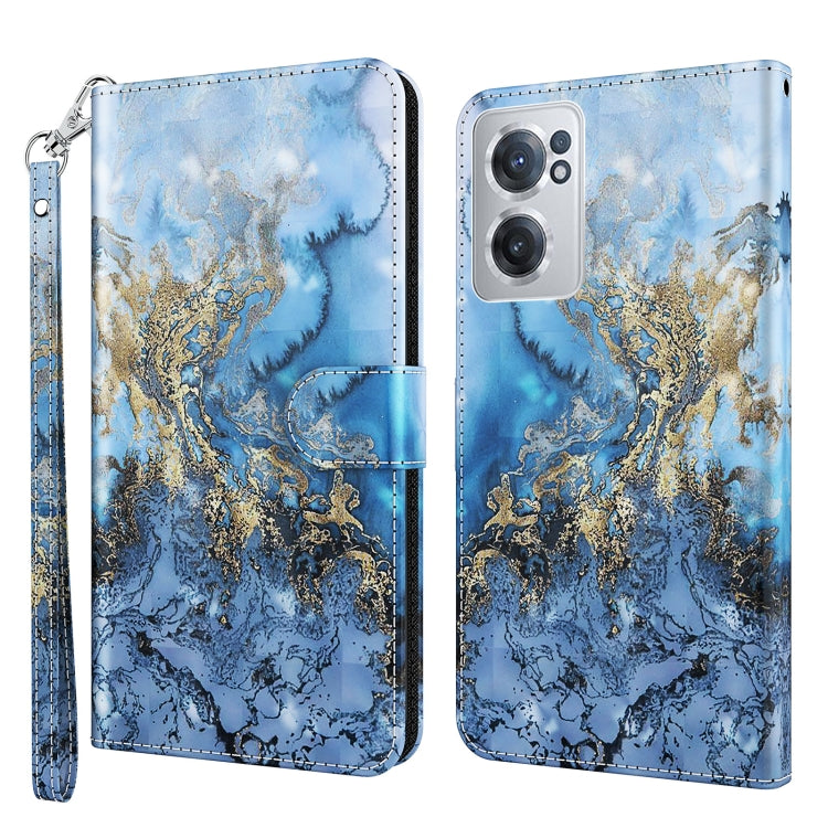 Modello di pittura 3D TPU + custodia per telefono in pelle PU, For OnePlus Nord N200 5G, For OnePlus Nord CE 2 5G