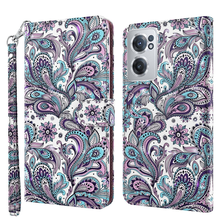Modello di pittura 3D TPU + custodia per telefono in pelle PU, For OnePlus Nord N200 5G, For OnePlus Nord CE 2 5G