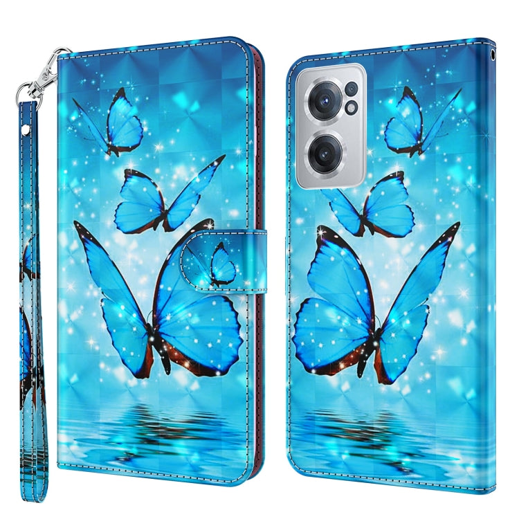 Modello di pittura 3D TPU + custodia per telefono in pelle PU, For OnePlus Nord N200 5G, For OnePlus Nord CE 2 5G