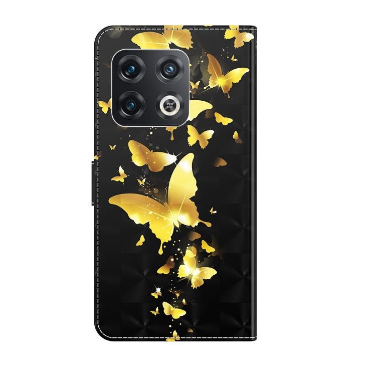 Modello di pittura 3D TPU + custodia per telefono in pelle PU, For OnePlus 10 Pro