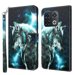 Modello di pittura 3D TPU + custodia per telefono in pelle PU, For OnePlus 10 Pro