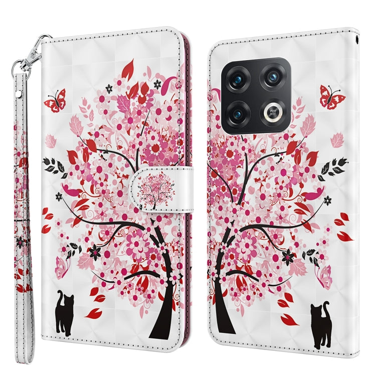 Modello di pittura 3D TPU + custodia per telefono in pelle PU, For OnePlus 10 Pro