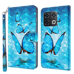 Modello di pittura 3D TPU + custodia per telefono in pelle PU, For OnePlus 10 Pro