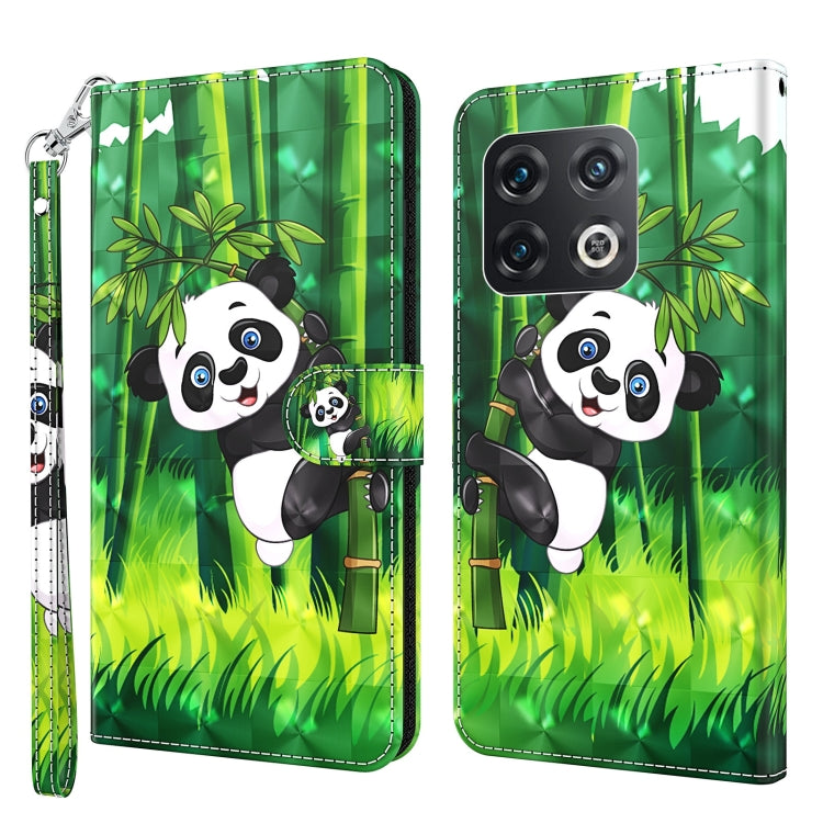 Modello di pittura 3D TPU + custodia per telefono in pelle PU, For OnePlus 10 Pro