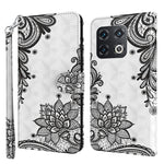 Modello di pittura 3D TPU + custodia per telefono in pelle PU, For OnePlus 10 Pro