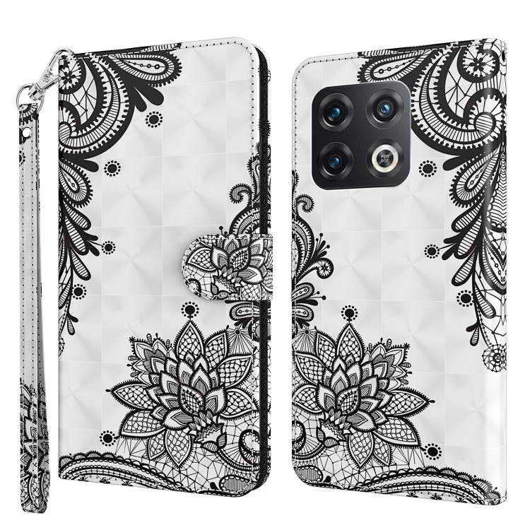 Modello di pittura 3D TPU + custodia per telefono in pelle PU, For OnePlus 10 Pro