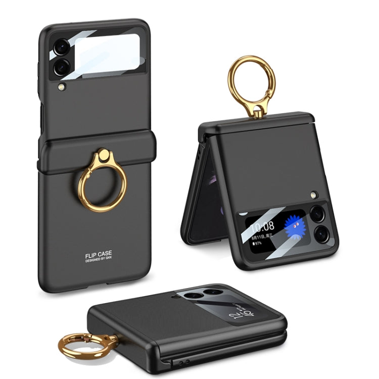 GKK Magnetic Flip Case incernierato con supporto ad anello, For Samsung Galaxy Z Flip3 5G