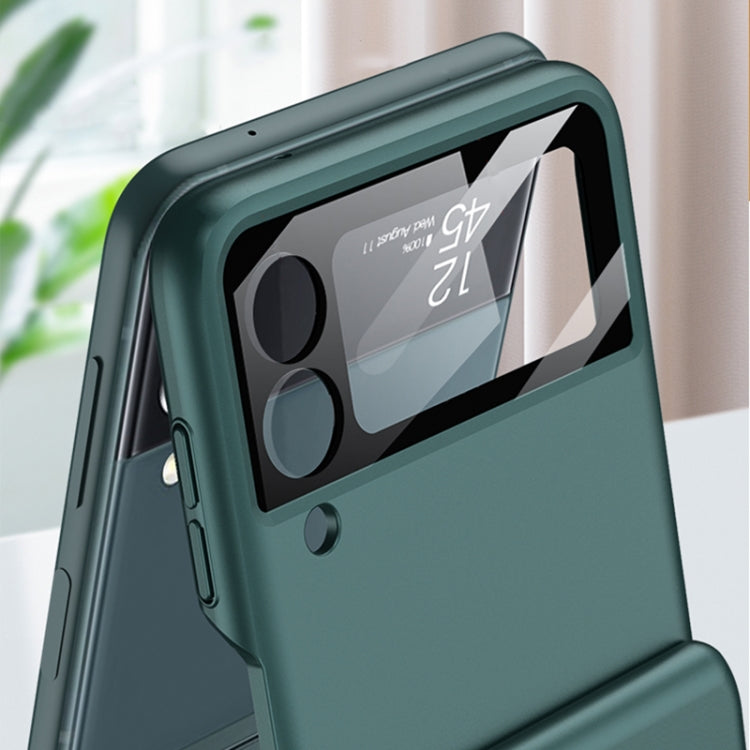 GKK Magnetic Flip Case incernierato con supporto ad anello, For Samsung Galaxy Z Flip3 5G