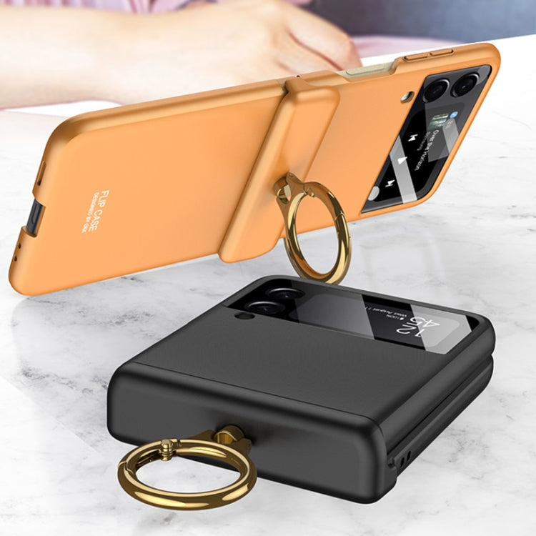 GKK Magnetic Flip Case incernierato con supporto ad anello, For Samsung Galaxy Z Flip3 5G