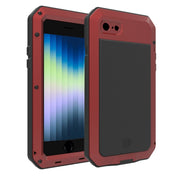 Custodia in lega di zinco siliconica a tripla resistenza, For iPhone SE 2022 / 2020 / 7 / 8