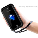 Custodia in lega di zinco e silicone per iPhone SE 2022, 2020, 7