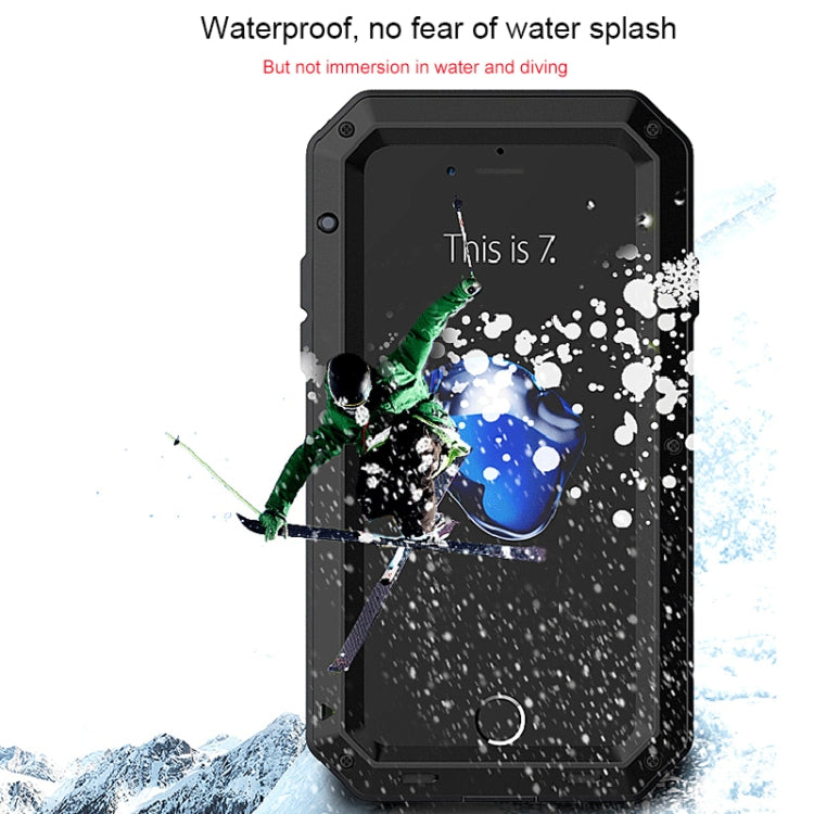 Custodia in lega di zinco e silicone per iPhone SE 2022, 2020, 7