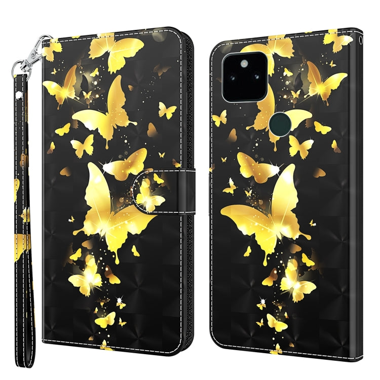 Modello di pittura 3D TPU + custodia per telefono in pelle PU, For Google Pixel 5a 5G, For Google Pixel 7 Pro 5G