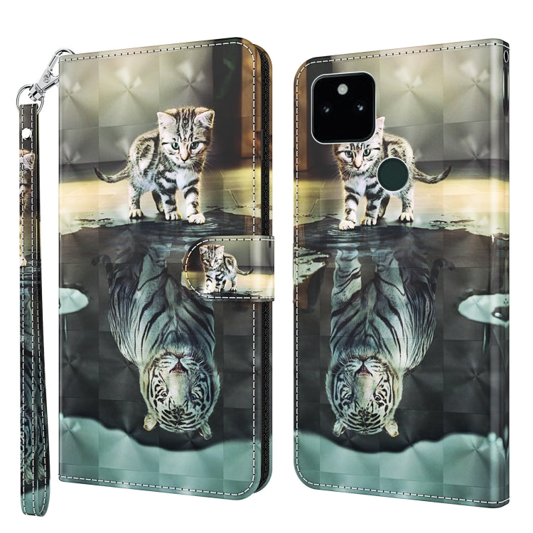 Modello di pittura 3D TPU + custodia per telefono in pelle PU, For Google Pixel 5a 5G, For Google Pixel 7 Pro 5G