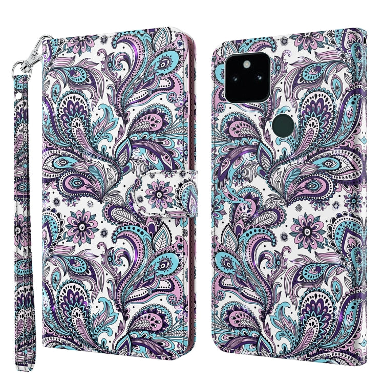 Modello di pittura 3D TPU + custodia per telefono in pelle PU, For Google Pixel 5a 5G, For Google Pixel 7 Pro 5G