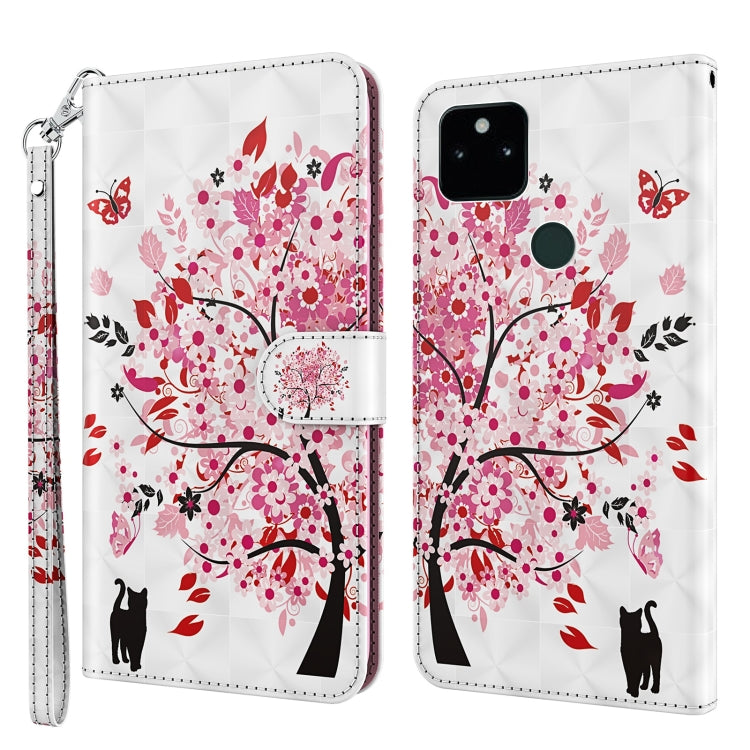 Modello di pittura 3D TPU + custodia per telefono in pelle PU, For Google Pixel 5a 5G, For Google Pixel 7 Pro 5G