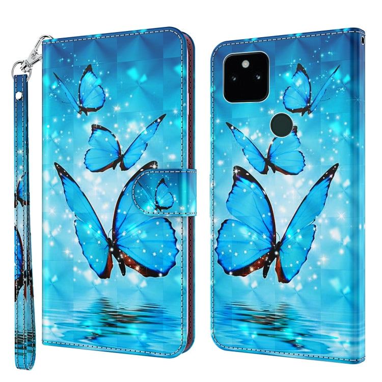 Modello di pittura 3D TPU + custodia per telefono in pelle PU, For Google Pixel 5a 5G, For Google Pixel 7 Pro 5G