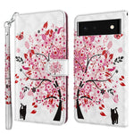 Modello di pittura 3D TPU + custodia per telefono in pelle PU, For Google Pixel 5a 5G, For Google Pixel 7 Pro 5G