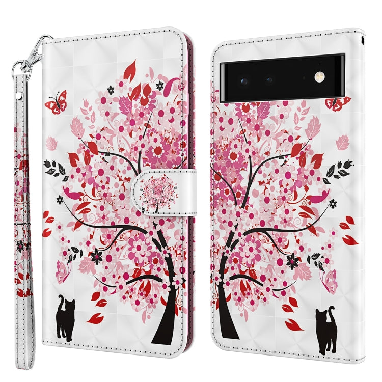 Modello di pittura 3D TPU + custodia per telefono in pelle PU, For Google Pixel 5a 5G, For Google Pixel 7 Pro 5G