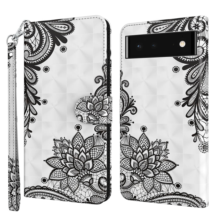 Modello di pittura 3D TPU + custodia per telefono in pelle PU, For Google Pixel 5a 5G, For Google Pixel 7 Pro 5G