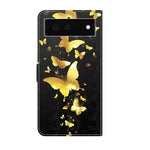 Modello di pittura 3D TPU + custodia per telefono in pelle PU, For Google Pixel 6a
