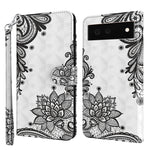 Modello di pittura 3D TPU + custodia per telefono in pelle PU, For Google Pixel 6a