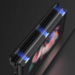 Custodia per telefono a conchiglia con armatura magnetica integrata GKK con supporto, For Samsung Galaxy Z Fold3 5G