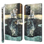 Modello di pittura 3D TPU + custodia per telefono in pelle PU, For Xiaomi Poco M4 Pro, For Xiaomi Poco X4 Pro 5G, For Xiaomi Redmi Note 10 Lite, For Xiaomi Redmi Note 11, For Xiaomi Redmi Note 11 Pro / 11 Pro+, For Xiaomi Redmi Note 8 2021             ...