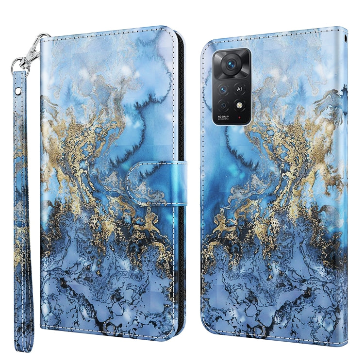 Modello di pittura 3D TPU + custodia per telefono in pelle PU, For Xiaomi Poco M4 Pro, For Xiaomi Poco X4 Pro 5G, For Xiaomi Redmi Note 10 Lite, For Xiaomi Redmi Note 11, For Xiaomi Redmi Note 11 Pro / 11 Pro+, For Xiaomi Redmi Note 8 2021             ...