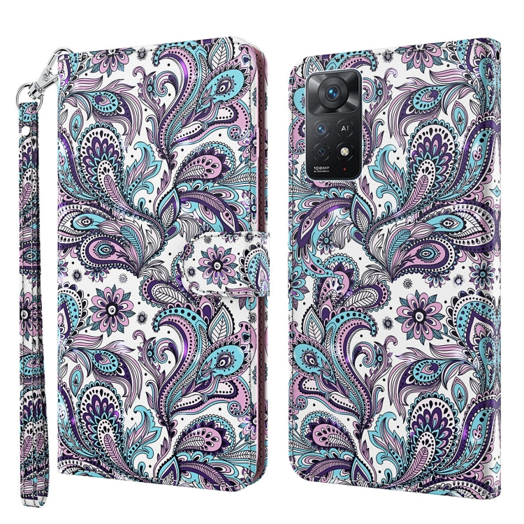 Modello di pittura 3D TPU + custodia per telefono in pelle PU, For Xiaomi Poco M4 Pro, For Xiaomi Poco X4 Pro 5G, For Xiaomi Redmi Note 10 Lite, For Xiaomi Redmi Note 11, For Xiaomi Redmi Note 11 Pro / 11 Pro+, For Xiaomi Redmi Note 8 2021             ...