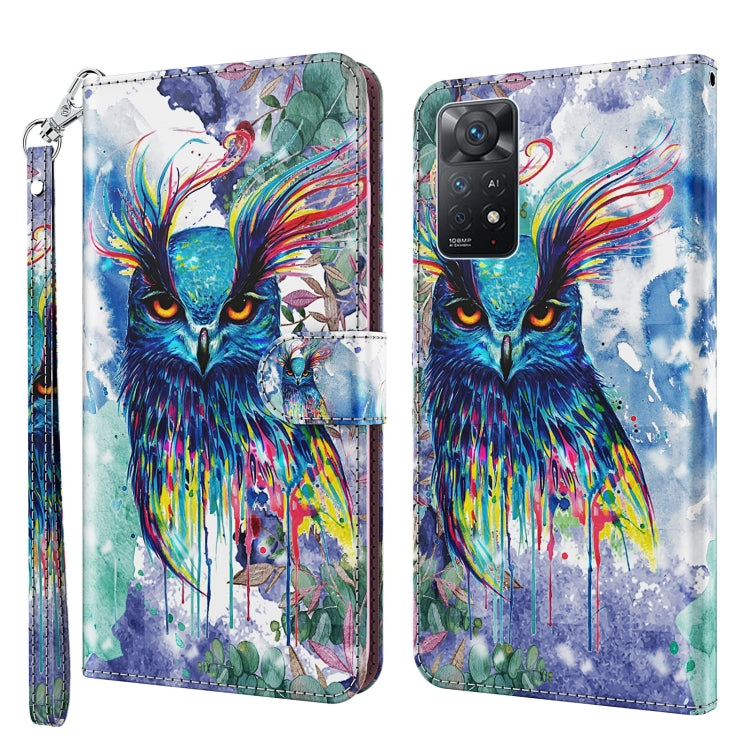 Modello di pittura 3D TPU + custodia per telefono in pelle PU, For Xiaomi Poco M4 Pro, For Xiaomi Poco X4 Pro 5G, For Xiaomi Redmi Note 10 Lite, For Xiaomi Redmi Note 11, For Xiaomi Redmi Note 11 Pro / 11 Pro+, For Xiaomi Redmi Note 8 2021             ...