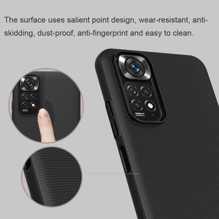 NILLKIN Custodia per telefono per PC smerigliata, For Xiaomi Poco M4 Pro, For Xiaomi Redmi Note 11 Pro, For Xiaomi Redmi Note 11 4G Global, For Xiaomi Redmi Note 11S, For OPPO Realme 9i, For OPPO Realme GT2 Pro                                          ...