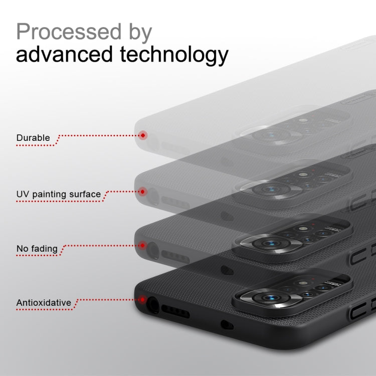 NILLKIN Custodia per telefono per PC smerigliata, For Xiaomi Poco M4 Pro, For Xiaomi Redmi Note 11 Pro, For Xiaomi Redmi Note 11 4G Global, For Xiaomi Redmi Note 11S, For OPPO Realme 9i, For OPPO Realme GT2 Pro                                          ...