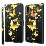 Modello di pittura 3D TPU + custodia per telefono in pelle PU, For Motorola Moto E7i Power / E7 Power, For Motorola Moto E20 / E30 / E40
