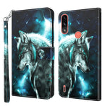Modello di pittura 3D TPU + custodia per telefono in pelle PU, For Motorola Moto E7i Power / E7 Power, For Motorola Moto E20 / E30 / E40