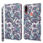 Modello di pittura 3D TPU + custodia per telefono in pelle PU, For Motorola Moto E7i Power / E7 Power, For Motorola Moto E20 / E30 / E40