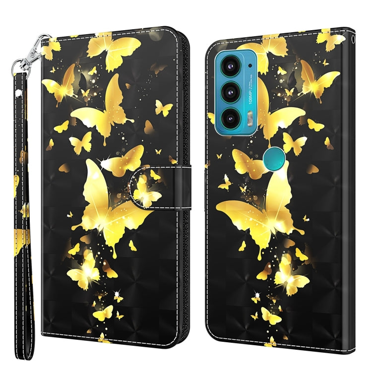 Modello di pittura 3D TPU + custodia per telefono in pelle PU, For Motorola Moto E7i Power / E7 Power, For Motorola Moto E20 / E30 / E40