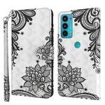 Modello di pittura 3D TPU + custodia per telefono in pelle PU, For Motorola Moto E7i Power / E7 Power, For Motorola Moto E20 / E30 / E40