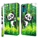Modello di pittura 3D TPU + custodia per telefono in pelle PU, For Motorola Moto G22, For Motorola Moto G30 / G20 / G10