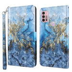Modello di pittura 3D TPU + custodia per telefono in pelle PU, For Motorola Moto G22, For Motorola Moto G30 / G20 / G10