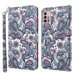Modello di pittura 3D TPU + custodia per telefono in pelle PU, For Motorola Moto G22, For Motorola Moto G30 / G20 / G10