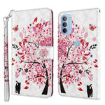 Modello di pittura 3D TPU + custodia per telefono in pelle PU, For Motorola Moto G31 / G41, For Motorola Moto G50