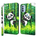 Modello di pittura 3D TPU + custodia per telefono in pelle PU, For Motorola Moto G31 / G41, For Motorola Moto G50