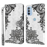 Modello di pittura 3D TPU + custodia per telefono in pelle PU, For Motorola Moto G31 / G41, For Motorola Moto G50