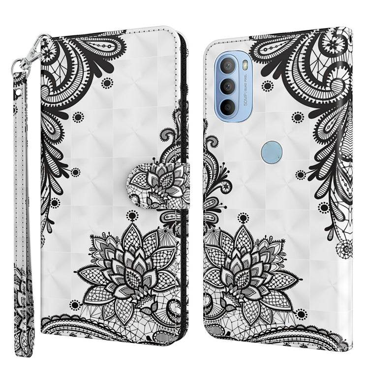 Modello di pittura 3D TPU + custodia per telefono in pelle PU, For Motorola Moto G31 / G41, For Motorola Moto G50