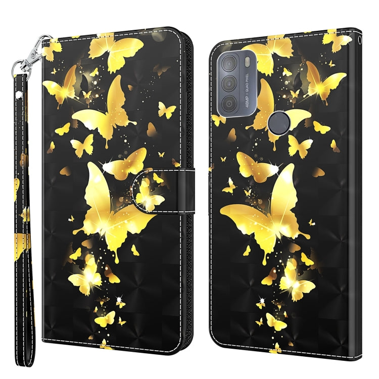 Modello di pittura 3D TPU + custodia per telefono in pelle PU, For Motorola Moto G31 / G41, For Motorola Moto G50