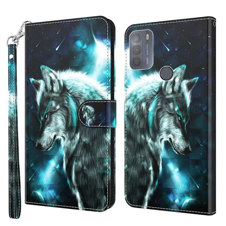 Modello di pittura 3D TPU + custodia per telefono in pelle PU, For Motorola Moto G31 / G41, For Motorola Moto G50