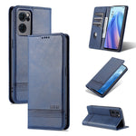 AZNS Custodia per telefono in pelle a conchiglia con struttura in vitello magnetico, For OPPO Reno7 Global, For Honor 60 SE, For Samsung Galaxy A73 5G, For Xiaomi 12 / 12X