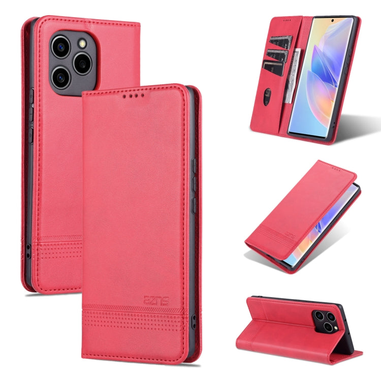 AZNS Custodia per telefono in pelle a conchiglia con struttura in vitello magnetico, For OPPO Reno7 Global, For Honor 60 SE, For Samsung Galaxy A73 5G, For Xiaomi 12 / 12X